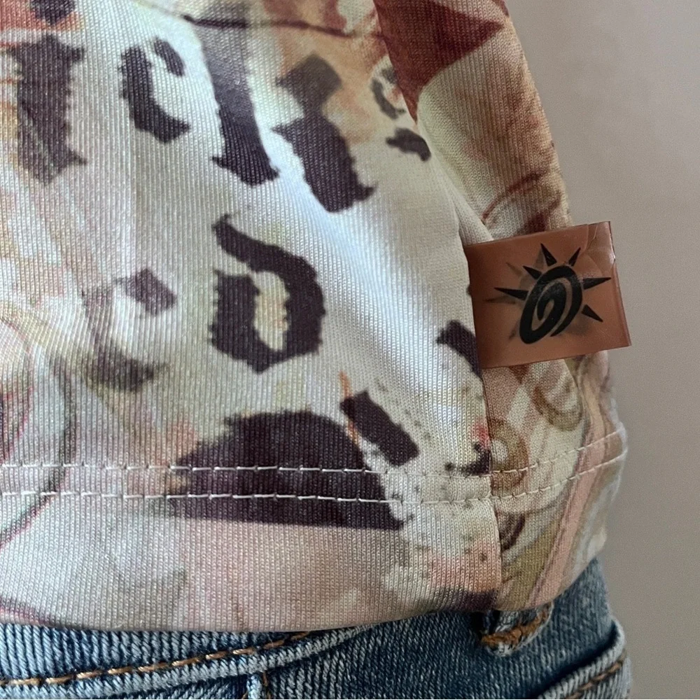 Y2K So Sporty Zodiac Printed Stretch Tank Top Size S